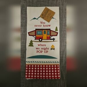Camping Theme Kitchen Towel
